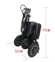 

Foldable mobility disabled scooter electric with four wheels