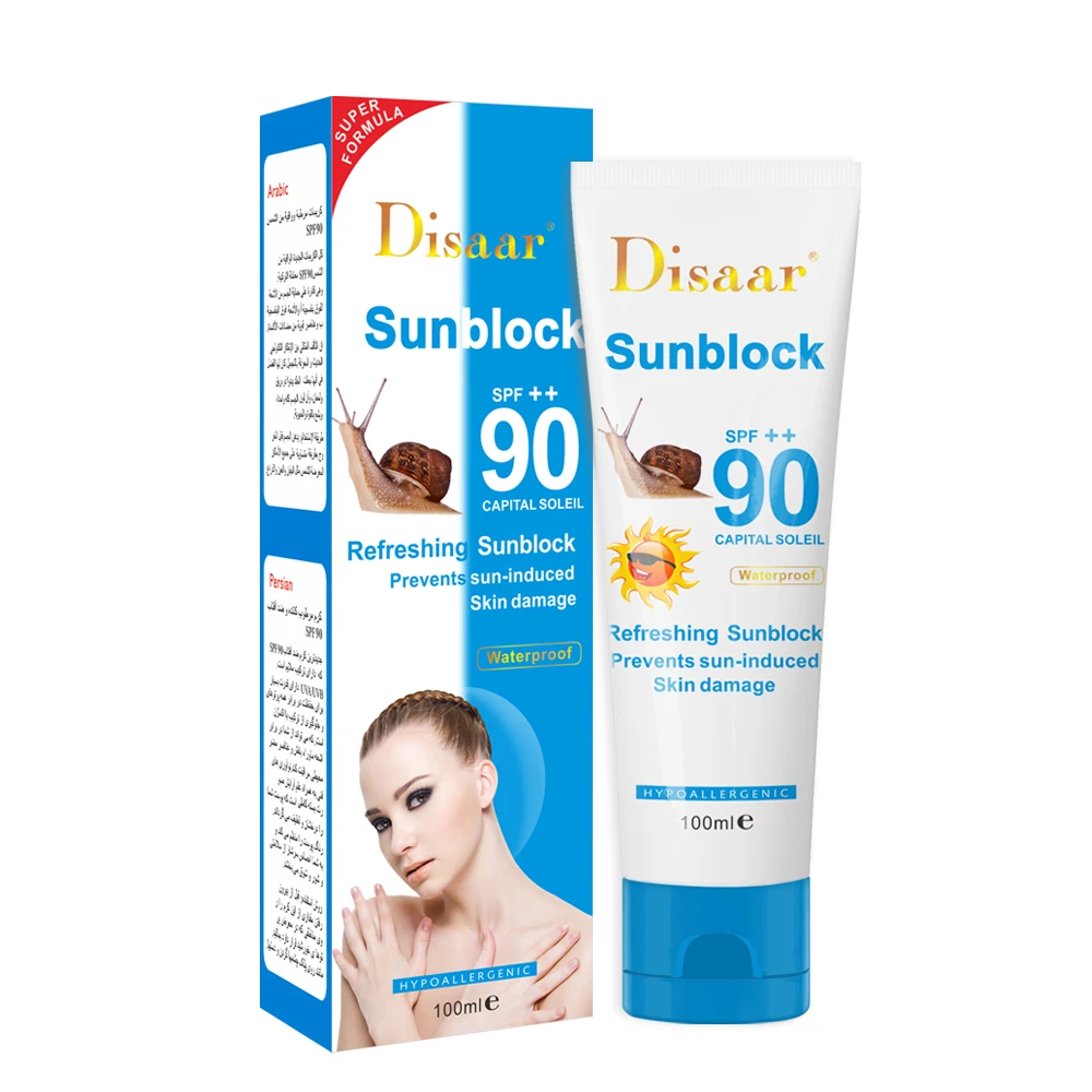 

2021 High Quality OEM Sunscreen for Dryskin Lasting Longer Build Your Own Brand Sunscreen Sun Protection Spf 90 Bio Sunscreen