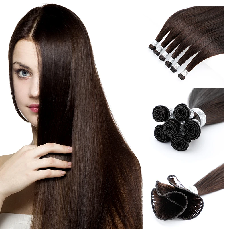 

LeShine Wholesale Russian Hair Full Cuticle Aligned Double Wefted Hand Tied Weft Hair Extension