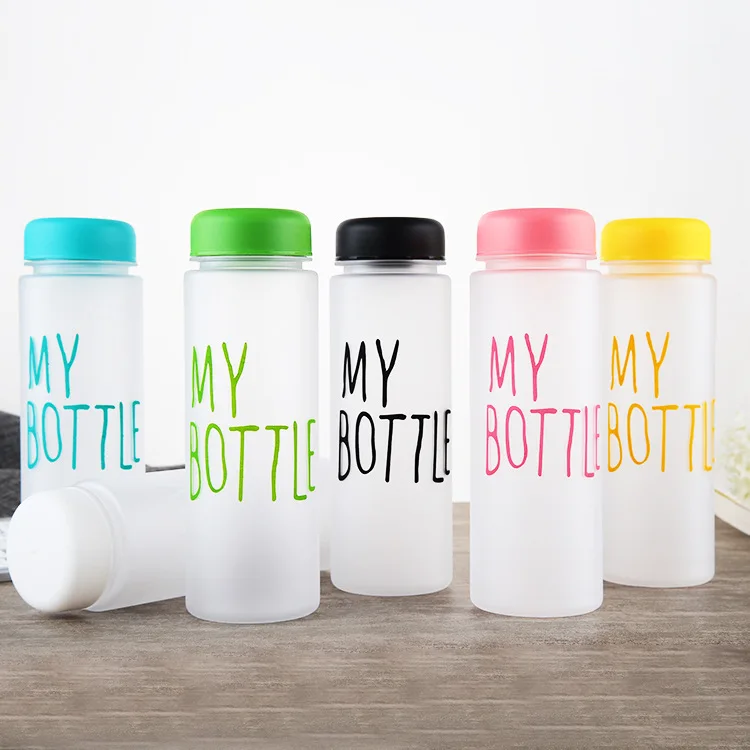 

BPA-free plastic material water bottle creativity gift school bottle, Gray,blue,pink,white