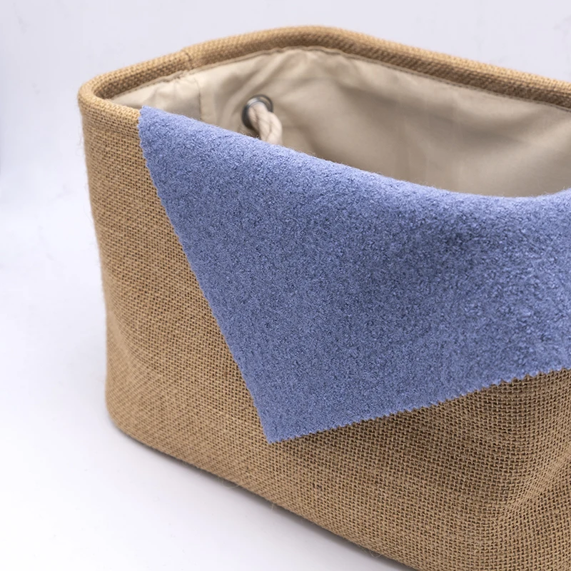 
High quality solid color light blue woolen felt eco-friendly viscose bolied wool knit overcoat fabric 