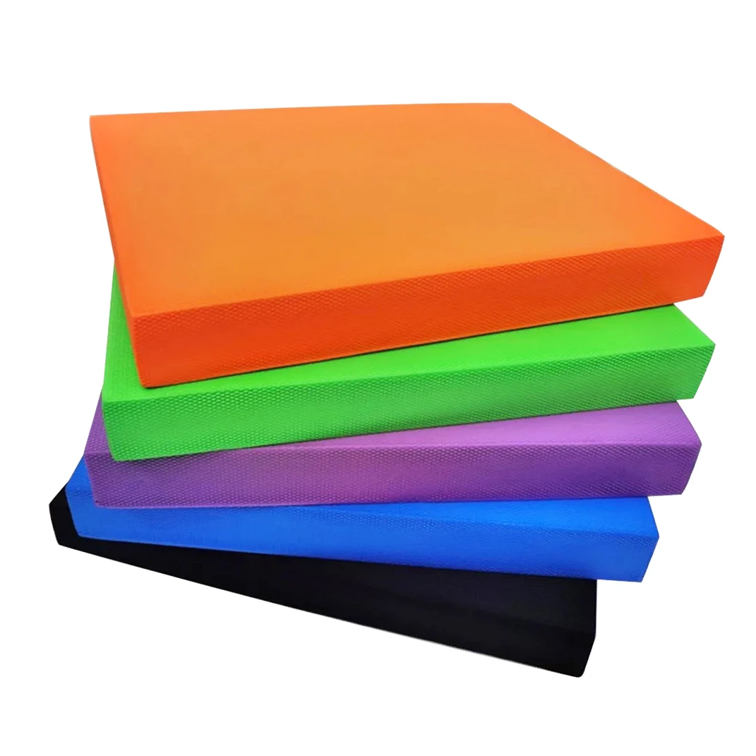 

Fitness Yoga Knee Cushion Mat TPE Foam Exercise Soft Balance Pad for Stability Training, Black/ blue/ green/ purple/ orange