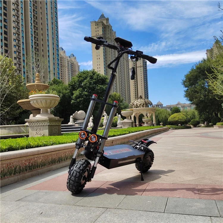 

Best Quality Foldable Offroad 11 inch 5600w Suspension Electric Scooter For Adults