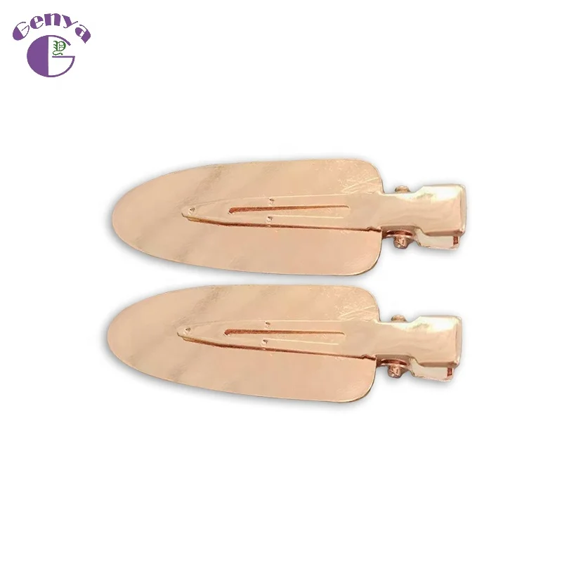 

Genya New Alloy No Bend Hair Clips Golden Curl Pin Clips No Crease Hairgrips For Makeup Bangs Hair Styling Tools, As picture