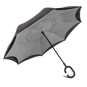Image of New upside down hands free car umbrella