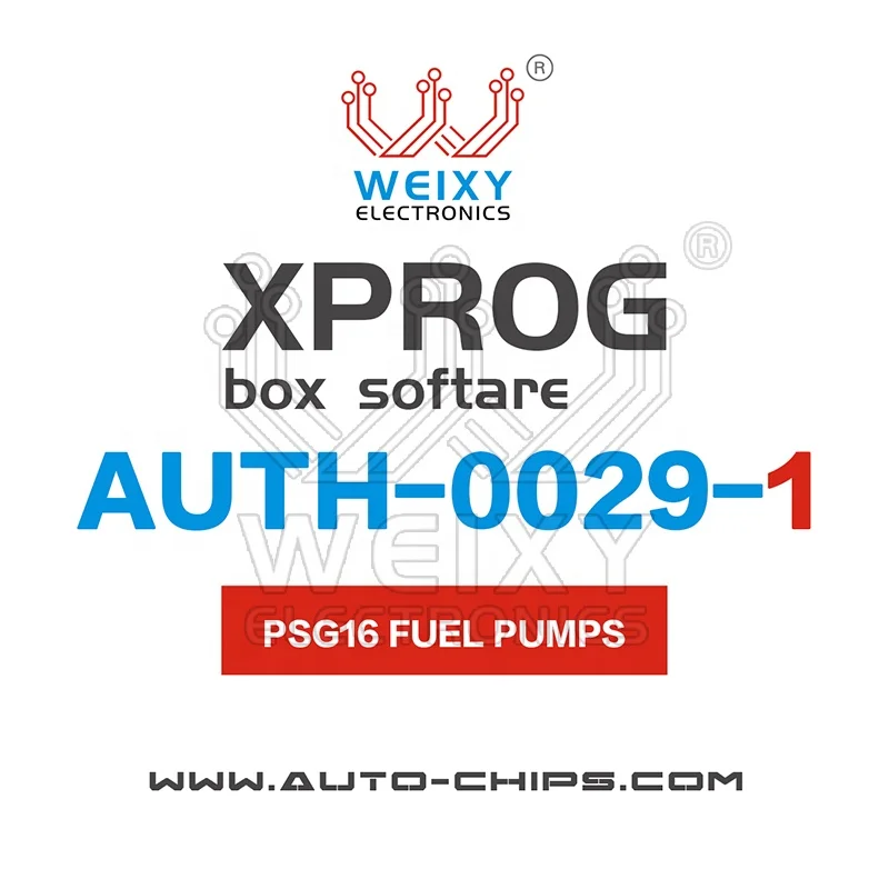 

AUTH-0029-1 PSG16 Software for XPROG-BOX