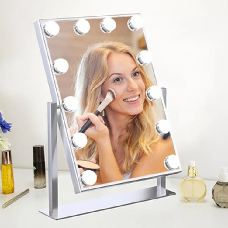 Hot sale  hollywood style mirror light Makeup Cosmetic Mirrors with 9 LED Bulbs