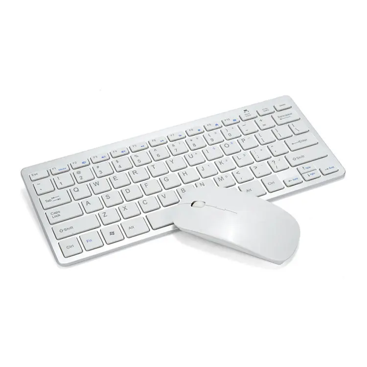 

2.4G wireless keyboard and mouse combo for Mac/Windows system, White black