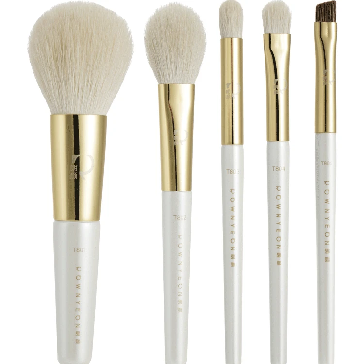 

Wholesale high quality makeup brushes custom, Green,brown,white,custom