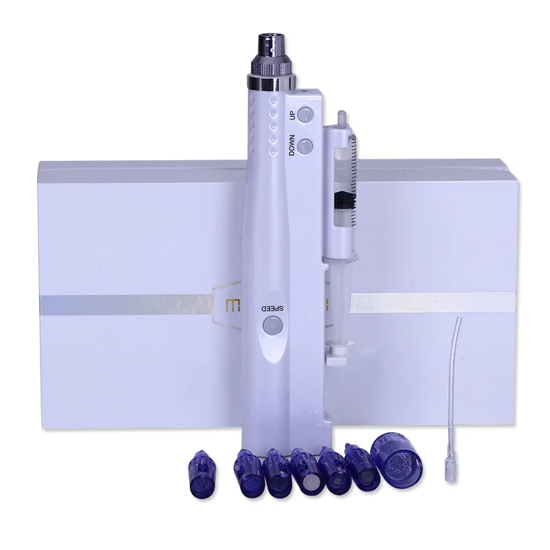 

New arrival Home And Salon Use Electric Microneedling Auto Mesotherapy Injection Gun Crystal Injector Nano Needle Derma Pen