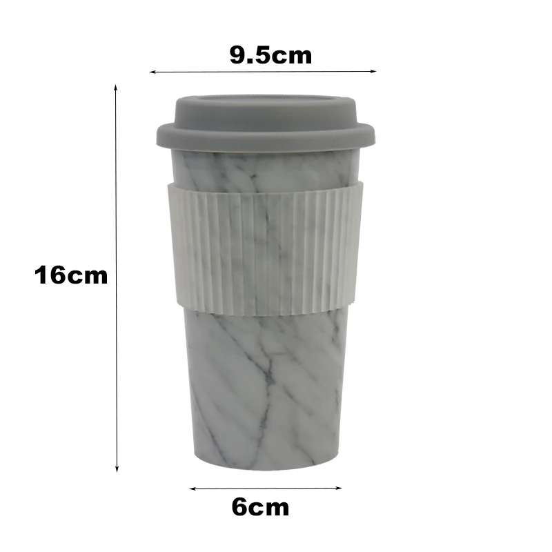 

customizable LOGO coffee mug reusable food grade plastic coffee cup with lid