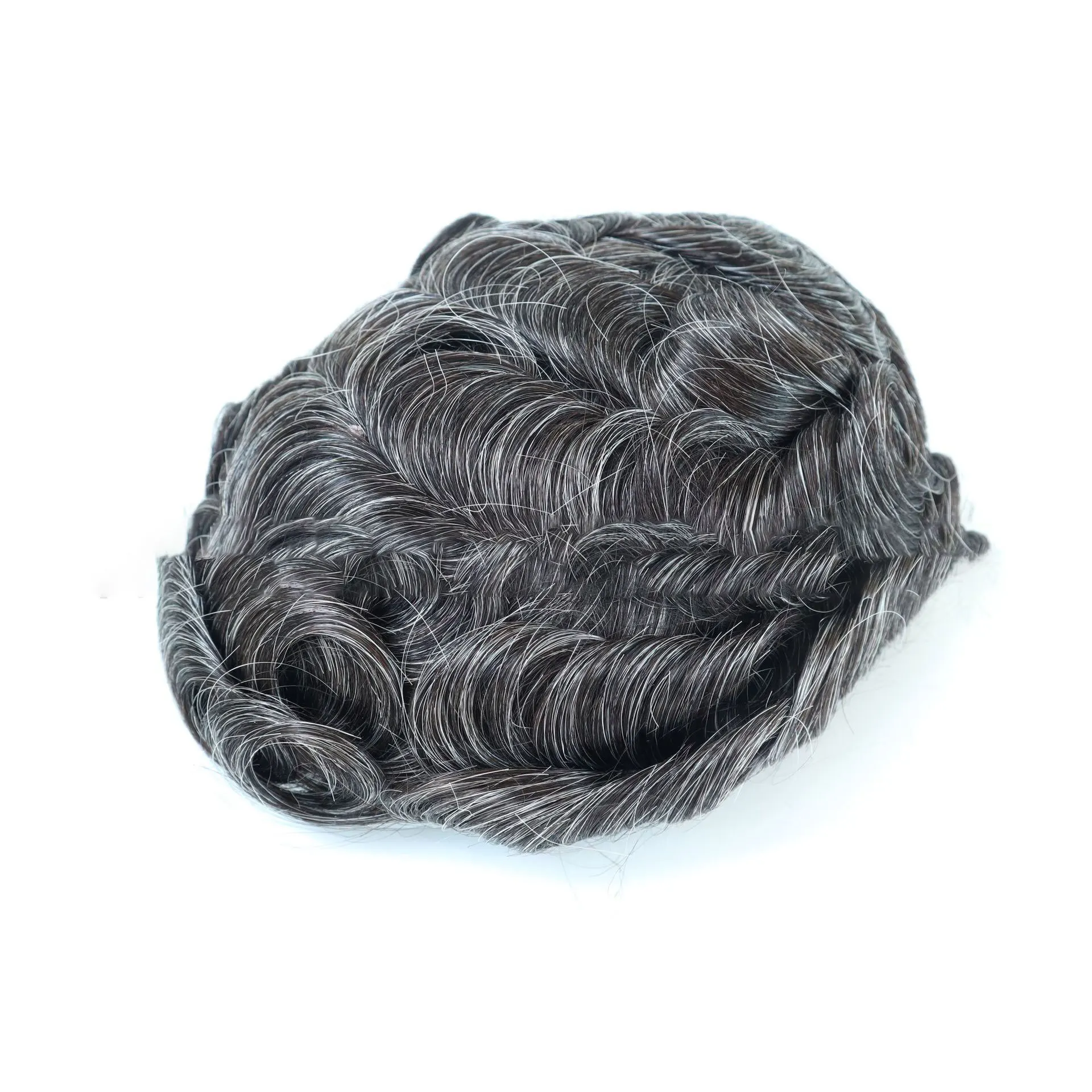 

Best Quality pieces Indian remy human hair toupee for men cheap price men wig no chemical top quality PU thin skin toupee