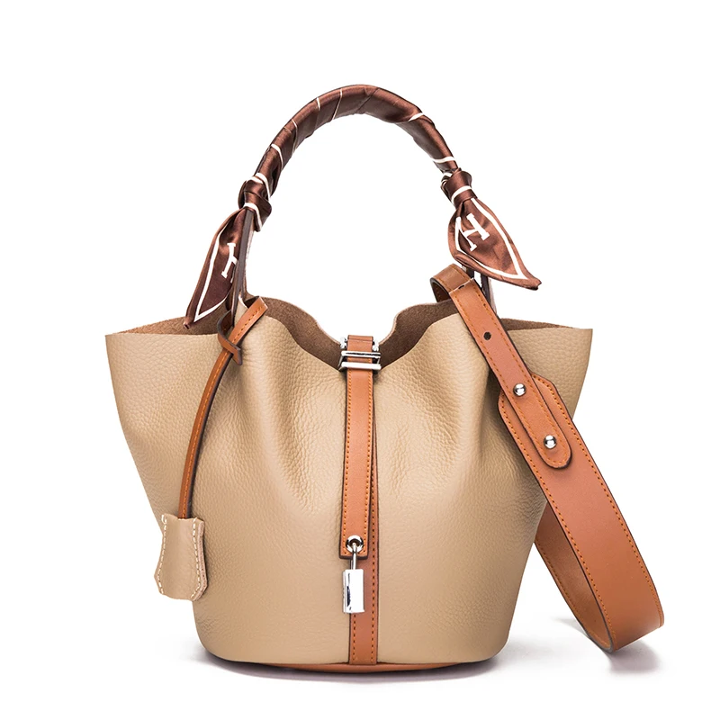 

100% Genuine Leather Material Ladies Handbag Fashion Luxury Design High Quality Material Ladies Shoulder Bag Custom Tote Bag, All