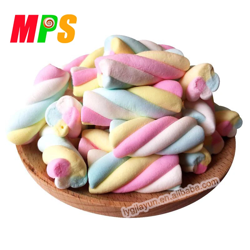
Halal Packed in Bag /Jar Twisted Marshmallow 