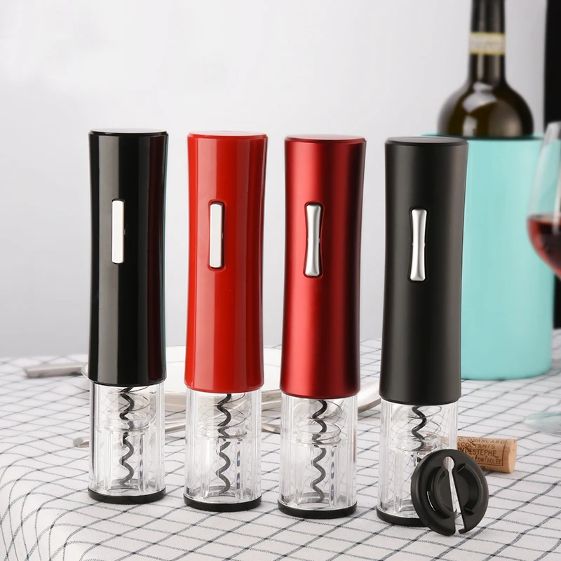 

Wine Tools Rechargeable Alkaline Batteries Electric Wine Bottle Opener, Black, red, dark grey, blue, silver