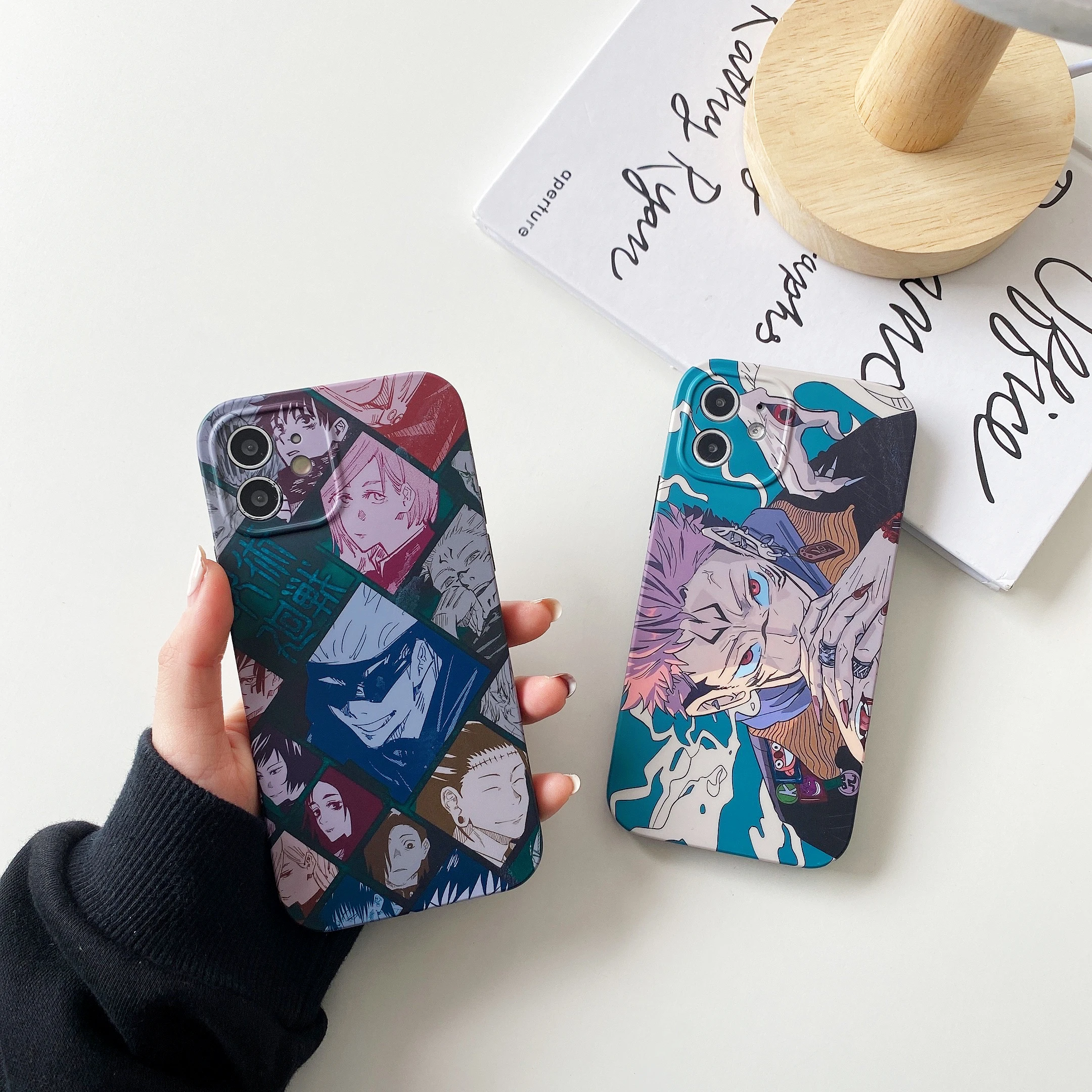 

Cartoon Anime Jujutsu Kaisen Yuji Itadori Fushiguro Megumi Phone Case for iPhone 12 Pro Max 11 XS XR 8 Plus Cute Soft Case