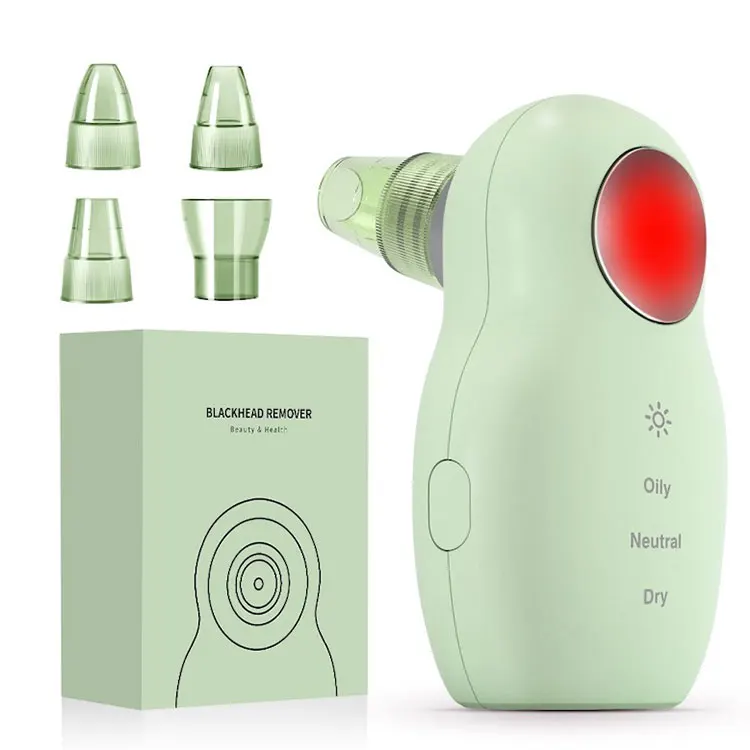 

Latest Design New 2021 Skin Care Vacuum Blackhead Remover Instrument, Green