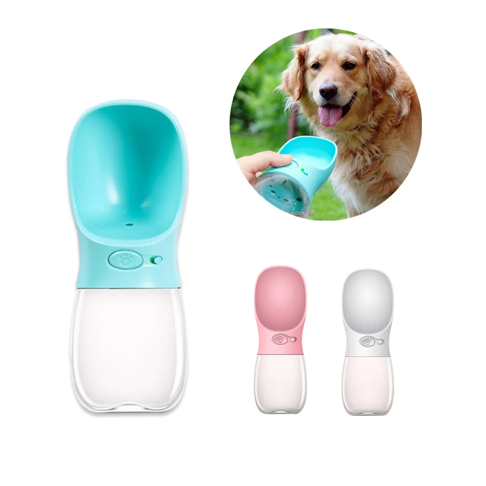 

Pb+ Water Bottle  Portable Pet Dog Travel Bottle Water Bottle Cat Drinking Dispenser Feeder for Puppy, Pink/blue/grey