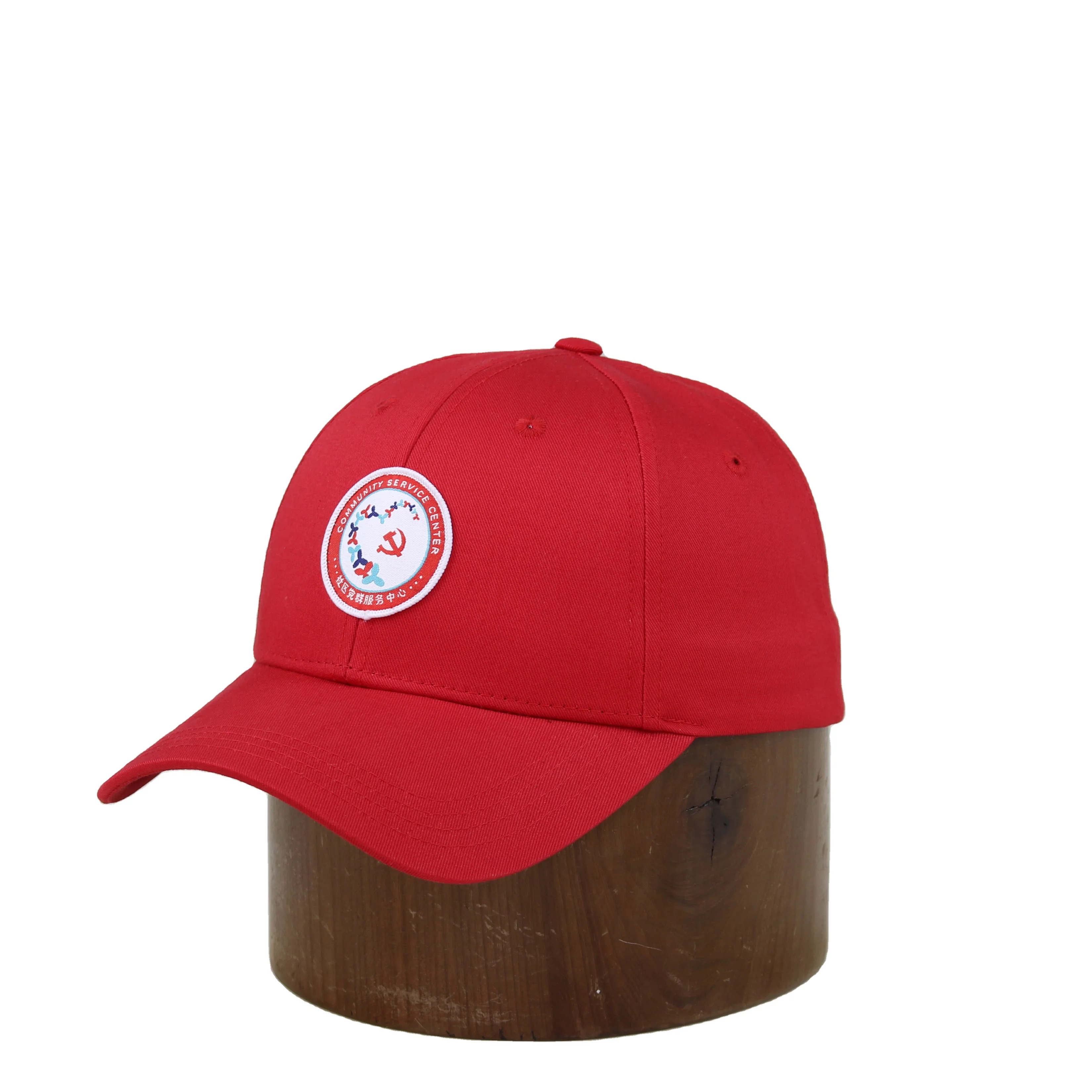 

Wholesale 5 panel baseball cap promotional adjustment vintage mesh trucker hat high quality fashion custom trucker hat, Red