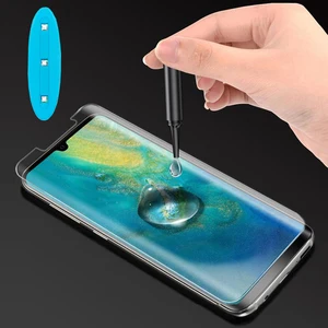 New 3D Curved tempered glass full Glue UV Nano liquid screen protector for Samsung