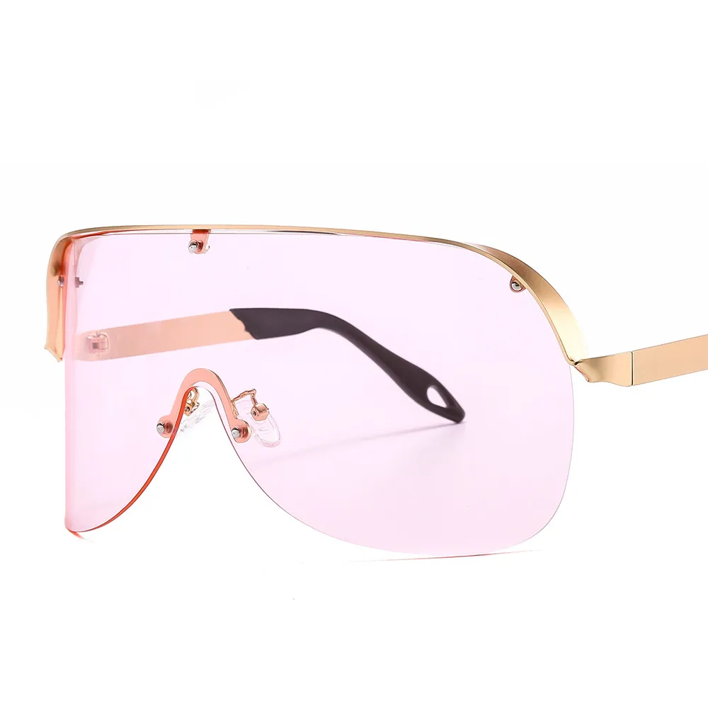 

PANO New Fashion Big Frame Windproof Sun Shades Sunglasses Half Frame Oversized Sunglasses