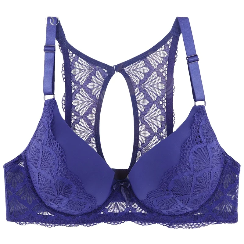 

High quality sexy women lace embroidery full cup plus size bra