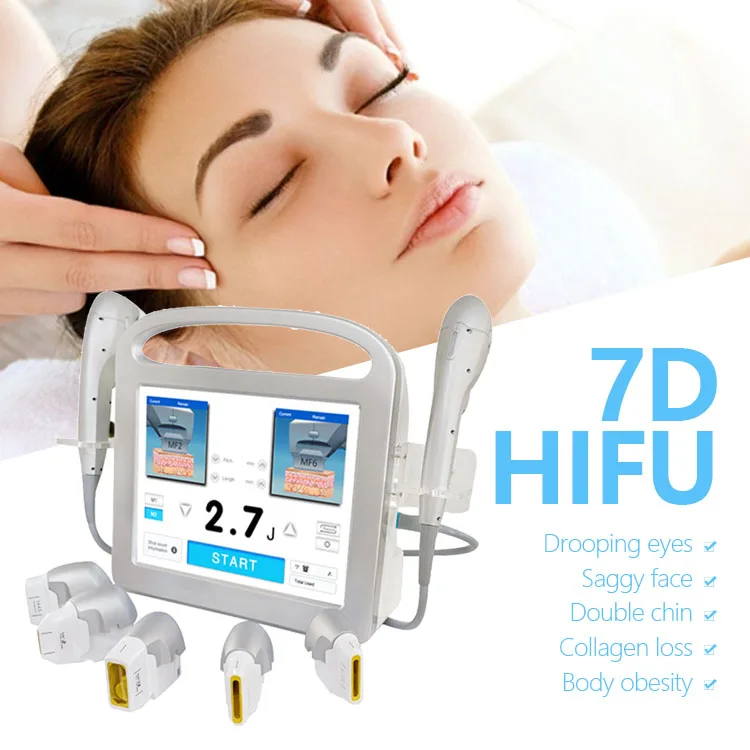 

High Intensity Focused Ultrasound Hifu 7d 4d Face Cartridge Machine Skin Tightening Face Lift Mini Hifu Machine 7d Hifu