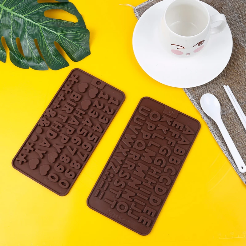 

Silicone Letter Mold And Number Chocolate Molds With Happy Birthday Cake Decorations Supplies Cake Decorating