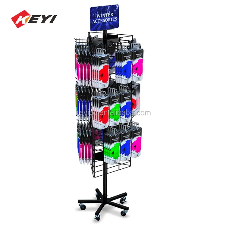 Factory Custom Phone Accessory Store 4 Sided Hanging Phone Case Display