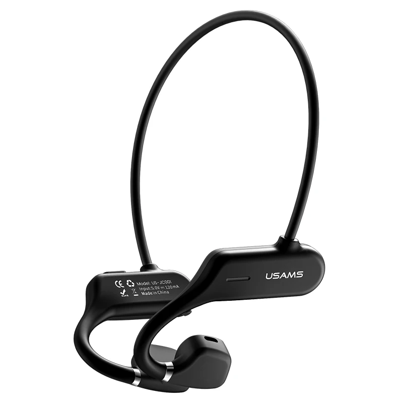 

USAMS Original High Sound Quality headphone gaming headset neck bank earphones China wholesale, Black