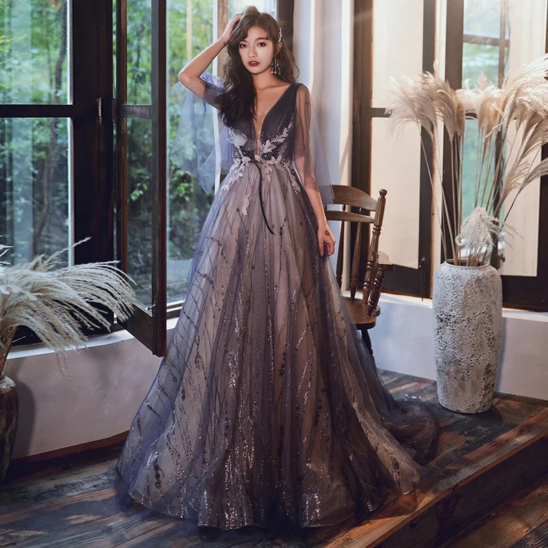 

Brand quality dresses women party evening dresses, As shown