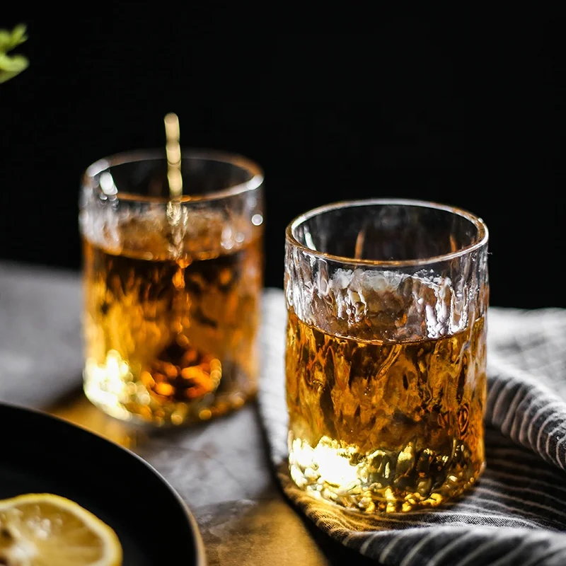 

Factory direct sales creative personalized glass whiskey glass, transparent glass, Colourless