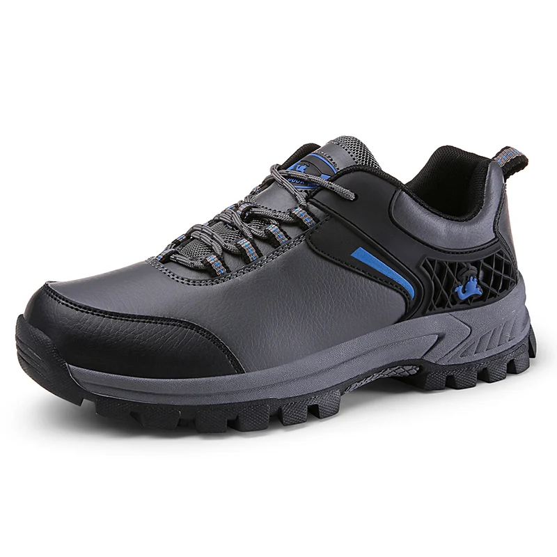 

Factory Wholesale Leather Anti Slip Outdoor Mountain Desert Ankle Climbing shoes Hiking Boots