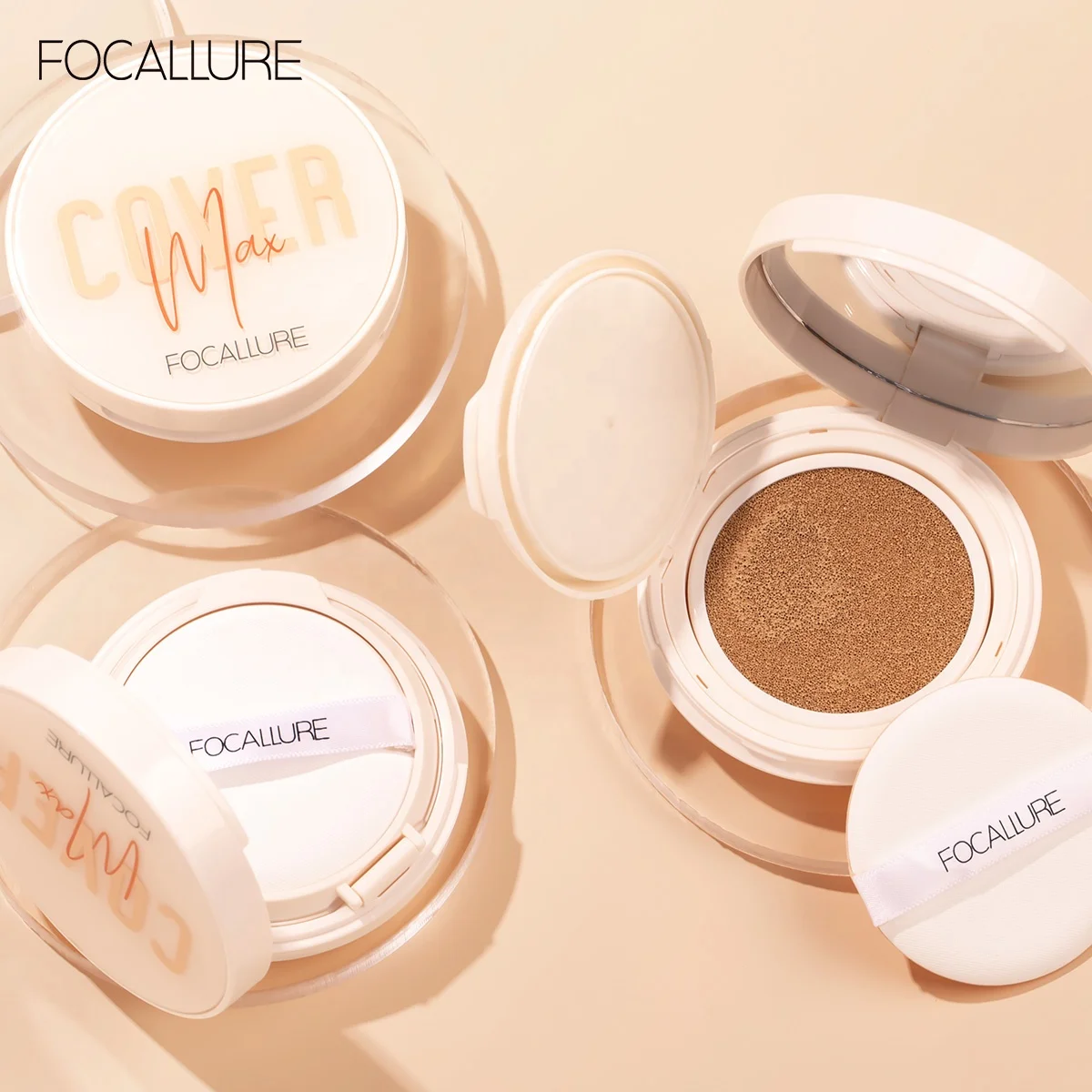 

FOCALLURE High Quality Makeup Matte Natural Plant Skin Nourish Moisturizing Whitening BB & CC Cream Air Cushion Foundation