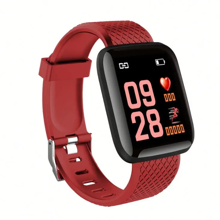 Smart Watches 116 Plus Heart Rate Fitness  Bracelet Intelligent SmartWatch Smart Wristband