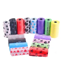 

eco friendly biodegradable custom logo printing dog poop waste bag with dispenser