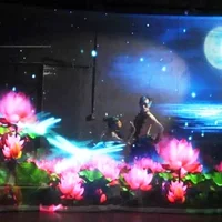 

transparent Holographic mesh projector screen, Stage used mesh projection screen