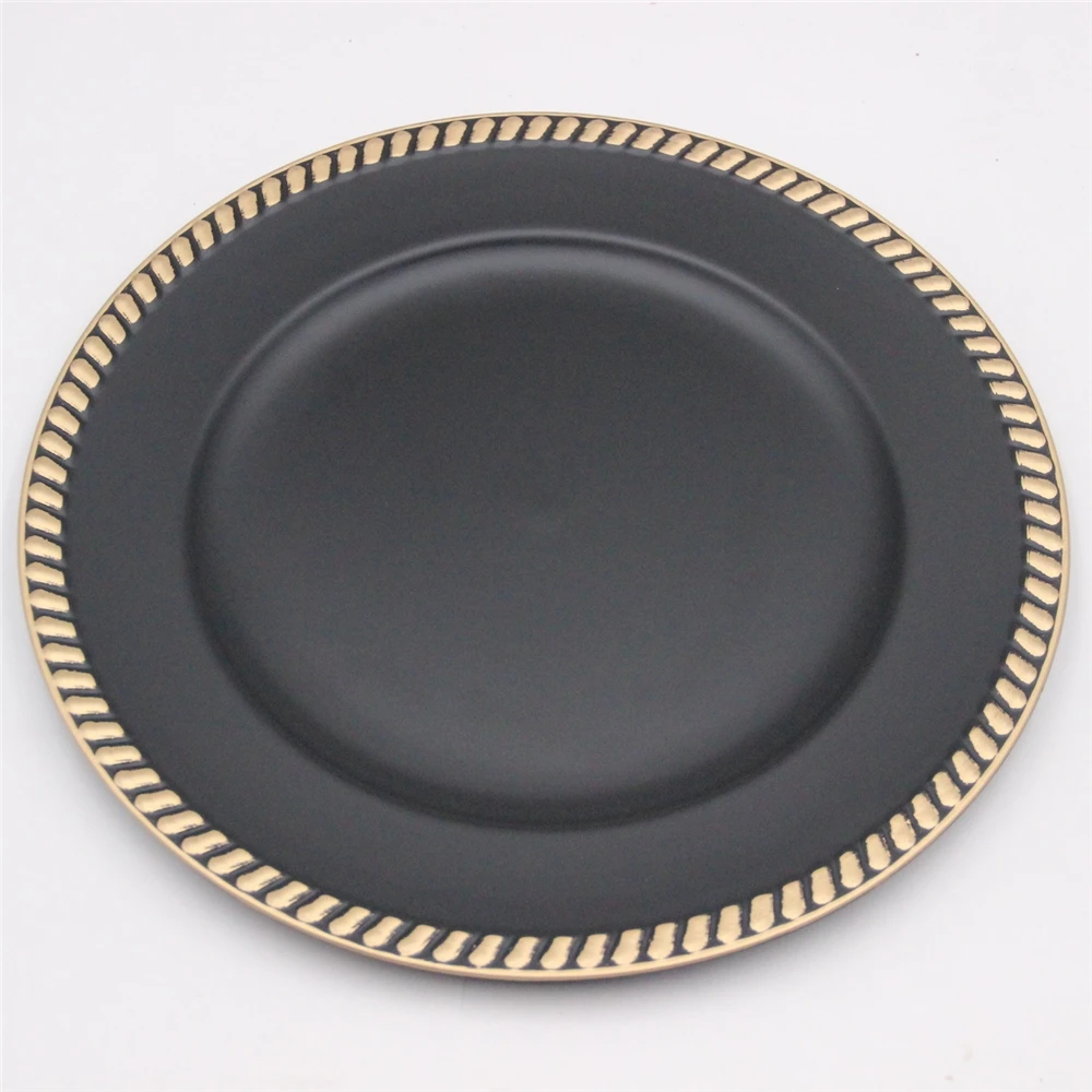 

Popular 13inch Wedding Plastic Charger Plates