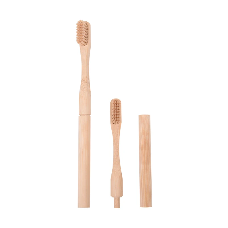 

Adult Removable eco-friendly biodegradable nylon bristle toothbrush bamboo custom Replaceable head