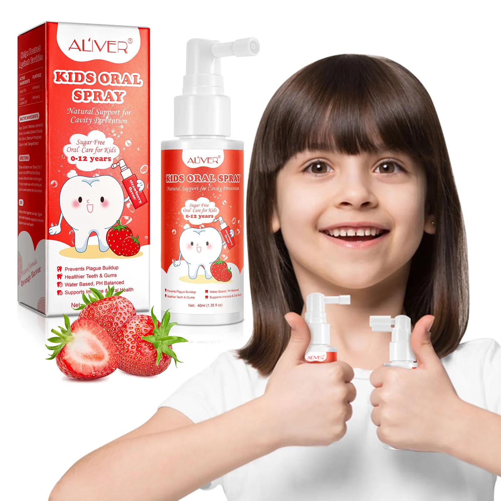 

Refreshing Sugar Free Oral Care Natural Anti Bad Breath Remove Mouth Odor Kids Cavity Prevention Oral Spray