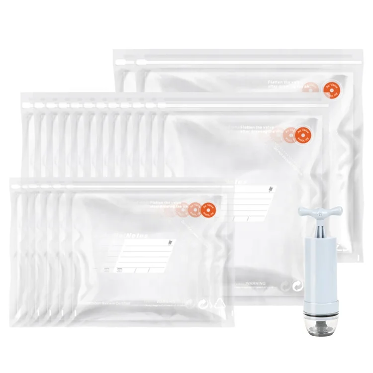 

Amazon Wholesale Custom Zipper Sealer Plastic Poly Reusable Food Vacuum Packaging Bags