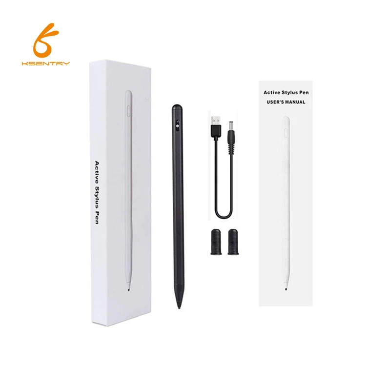 

Capacitive touch pen High sensitive Active tablet stylus pen for smart phone laptop professional Active stylus pen, Black/white/customized