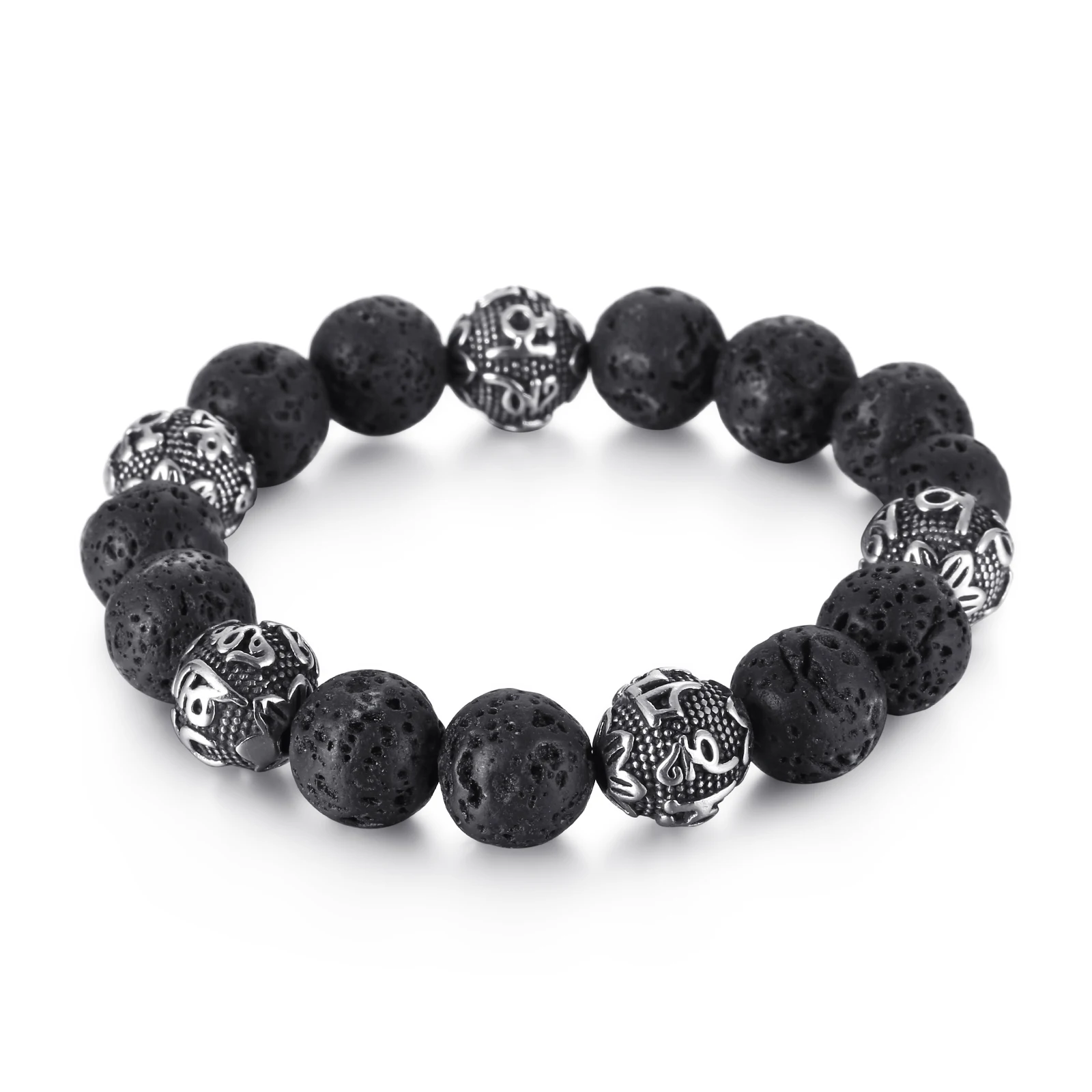 

KALEN Fashion volcanic rock beaded bracelet for men