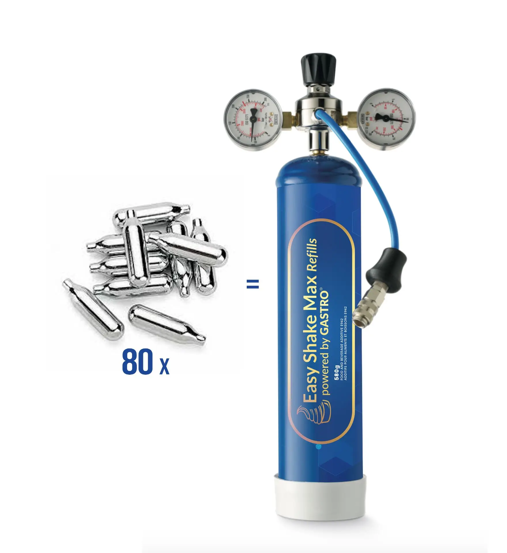 

99.999% N2O 12bar 250ml 580g Gas Cylinder for Sale, Black, yellow, red, green, orange, pink, grey, purple