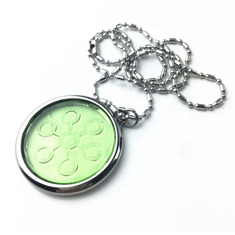 

Bio Energy Pendant Nano Energy Netgative Ions Health Jewelry Necklace, Clear, green