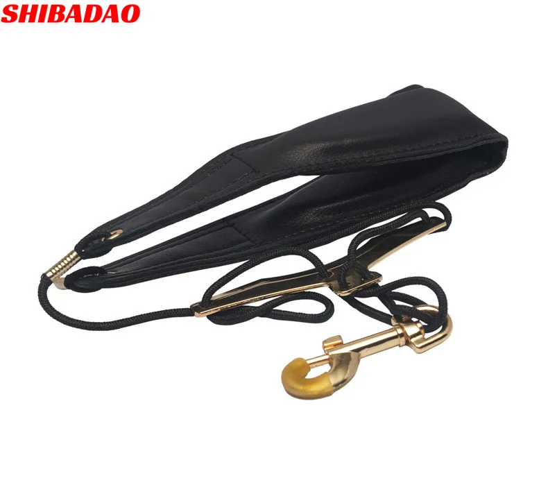 

High Quality PU Leather Saxophone Neck Strapl  Sax Stage Play Neck Belt With Metal Buckle