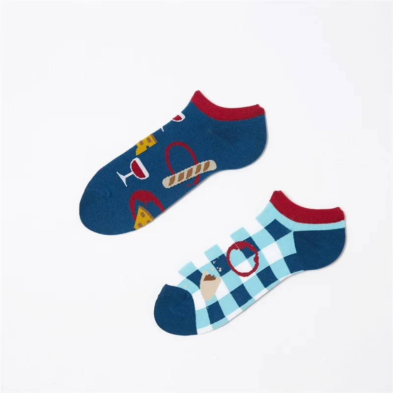 

XIANGHUI Fashion custom logo sock Cotton Creative pattern personalized fashion boat socks body stocking for womens socks