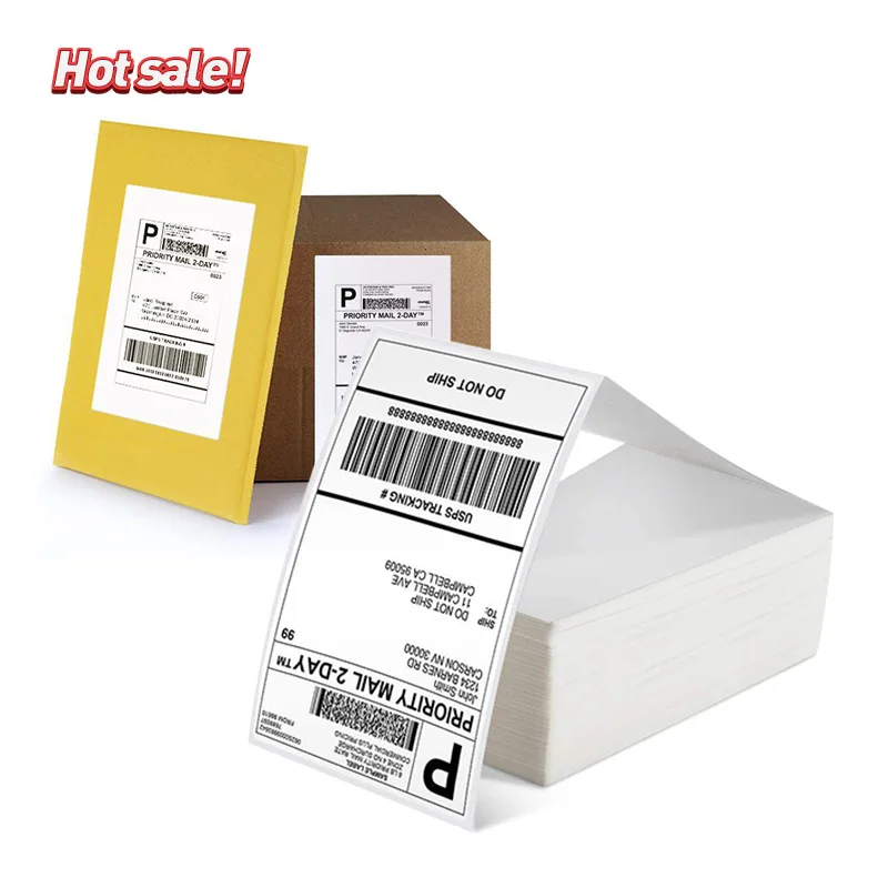 

Hot Sale Factory a6 Thermal Paper Blank White Waterproof Shipping 4x6 Thermal Labels Rolls