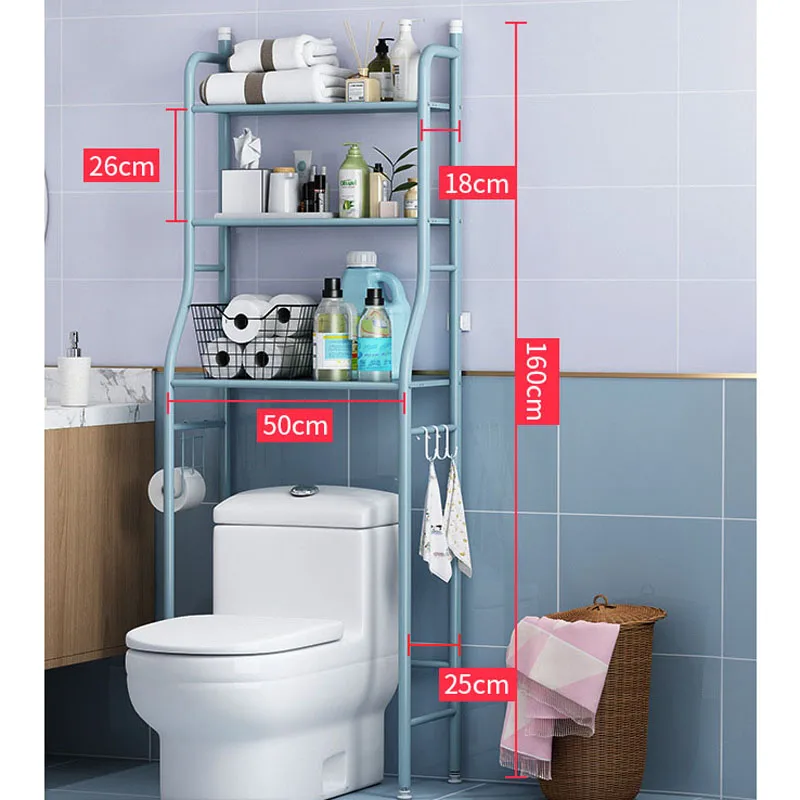 

3 layer toilet rack smart organizer bathroom over toilet storage rack
