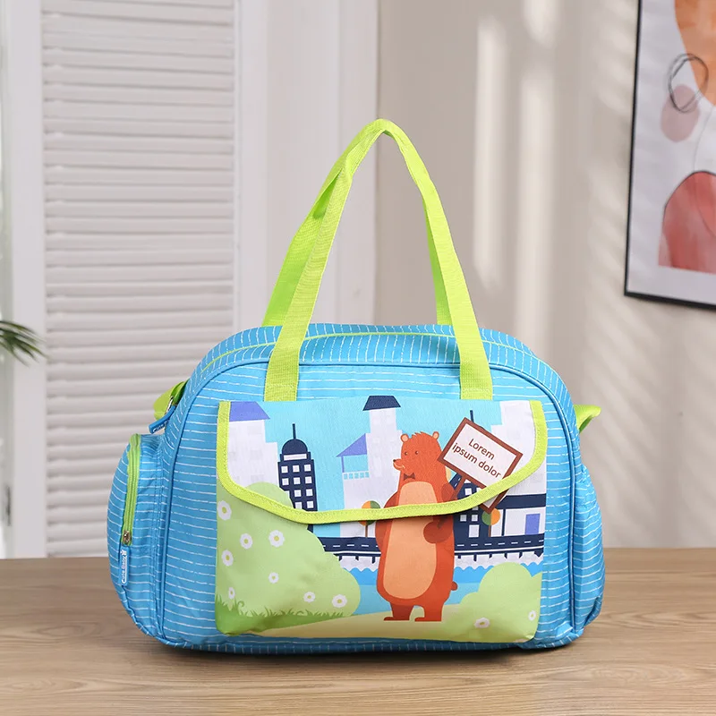 

Maternity baby baodan shoulder diagonal travel mommy bag shopping handbag portable large-capacity outing bag factory wholesale, Printed color